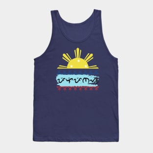 Philippine Sun / Baybayin word Pilipinas Tank Top